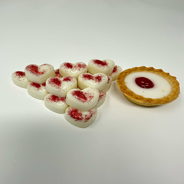 Cherry Bakewell Heart Melts